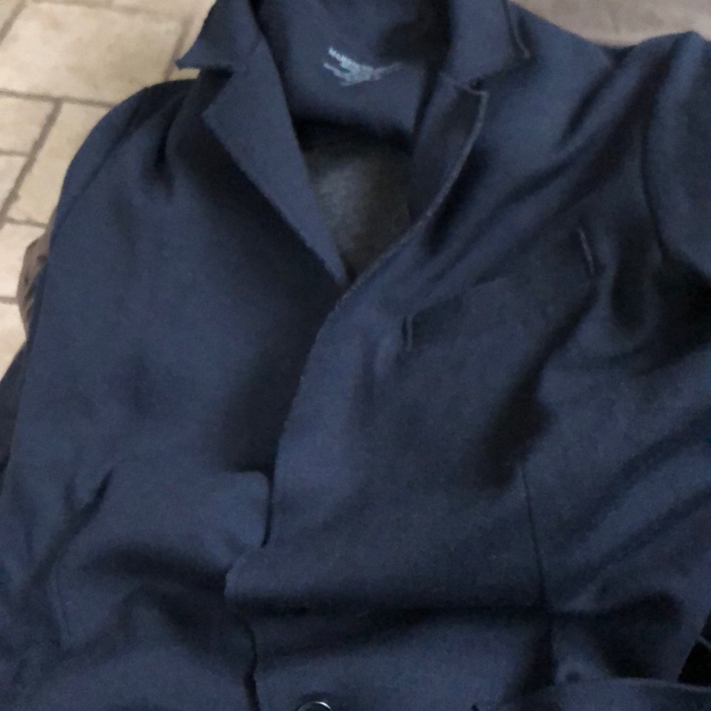 COPY - Majestic Filatures Navy Cotton 2 Button Blazer